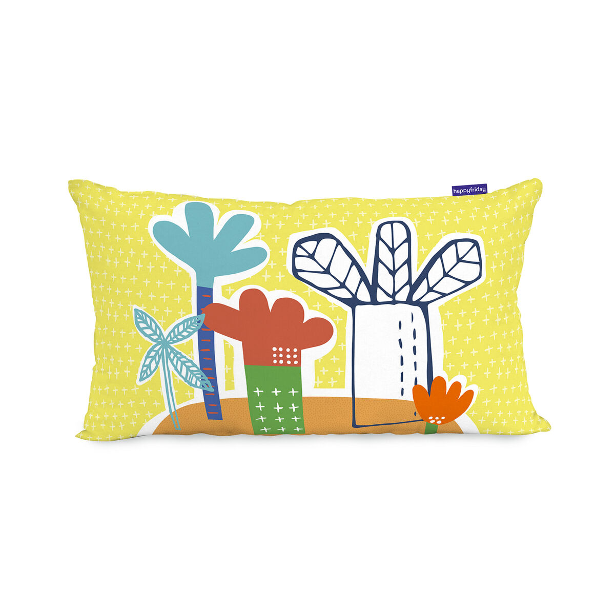 Capa de travesseiro HappyFriday Moshi Moshi Funnysaurus Multicolor 50 x 30 cm